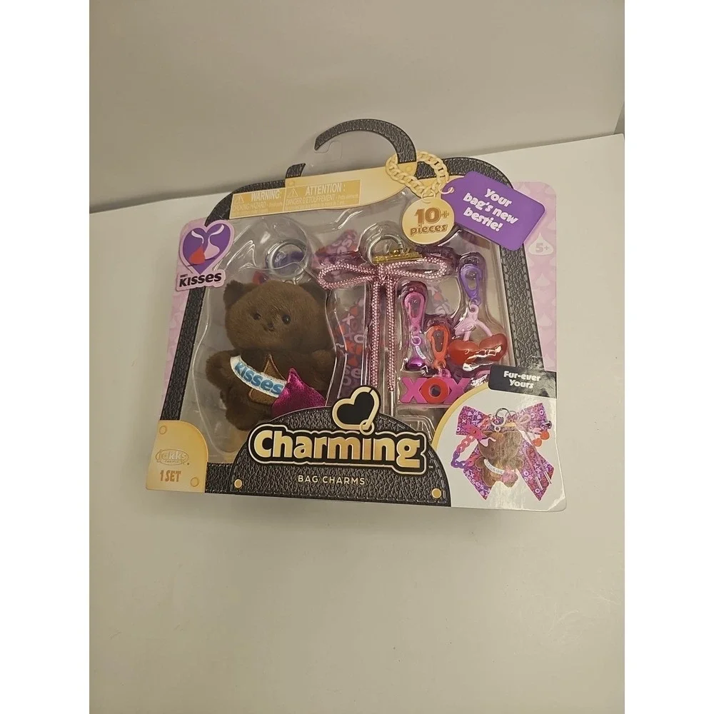 Charming Bag Charms Bear with Hershey's Kisses by Jakks Pacific New